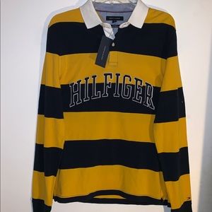 Tommy Hilfiger Men's M. Rugby Stripe Logo Polo